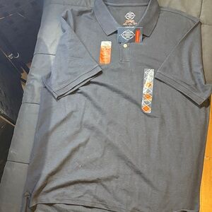 St. John's Bay black  easy care quick dri Polo Shirt size L